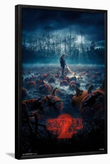 Netflix Stranger Things: Season 2 - Pumpkins-Trends International-Framed Poster