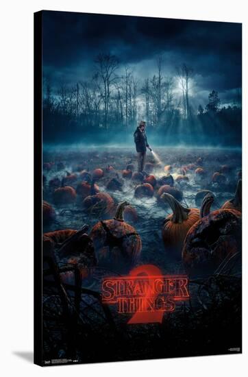 Netflix Stranger Things: Season 2 - Pumpkins-Trends International-Stretched Canvas