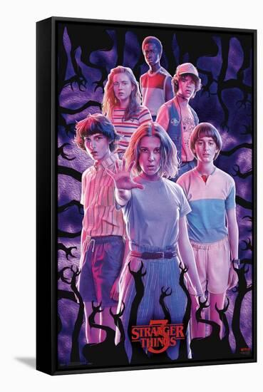 Netflix Stranger Things: Season 3 - Group-Trends International-Framed Stretched Canvas