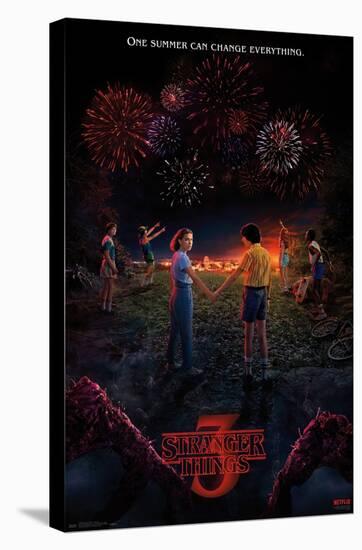 Netflix Stranger Things: Season 3 - Key Art-Trends International-Stretched Canvas