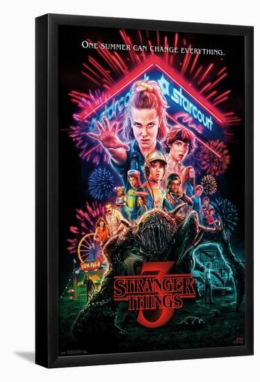 Netflix Stranger Things: Season 3 - One Sheet-Trends International-Framed Poster