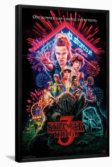 Netflix Stranger Things: Season 3 - One Sheet-Trends International-Framed Poster