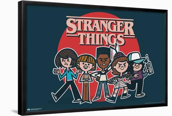 Netflix Stranger Things: Season 4 - Animated Group-Trends International-Framed Poster
