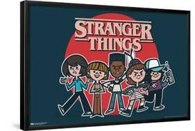 Netflix Stranger Things: Season 4 - Animated Group-Trends International-Framed Poster