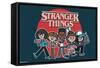 Netflix Stranger Things: Season 4 - Animated Group-Trends International-Framed Stretched Canvas