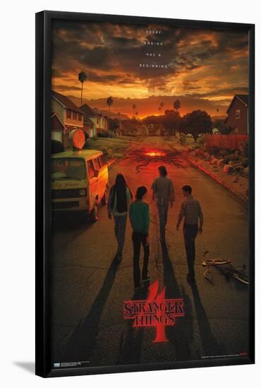 Netflix Stranger Things: Season 4 - California Teaser One Sheet-Trends International-Framed Poster