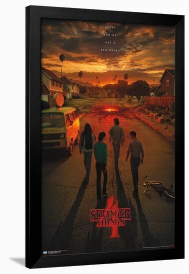 Netflix Stranger Things: Season 4 - California Teaser One Sheet-Trends International-Framed Poster