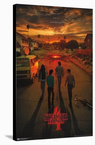 Netflix Stranger Things: Season 4 - California Teaser One Sheet-Trends International-Stretched Canvas