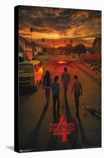 Netflix Stranger Things: Season 4 - California Teaser One Sheet-Trends International-Stretched Canvas