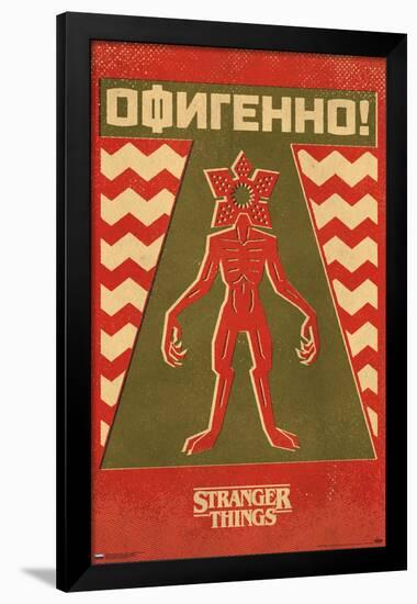 Netflix Stranger Things: Season 4 - Demogorgon Minimalist-Trends International-Framed Poster