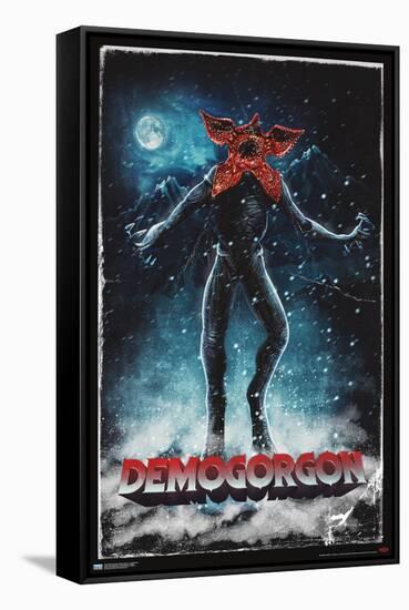 Netflix Stranger Things: Season 4 - Demogorgon-Trends International-Framed Stretched Canvas