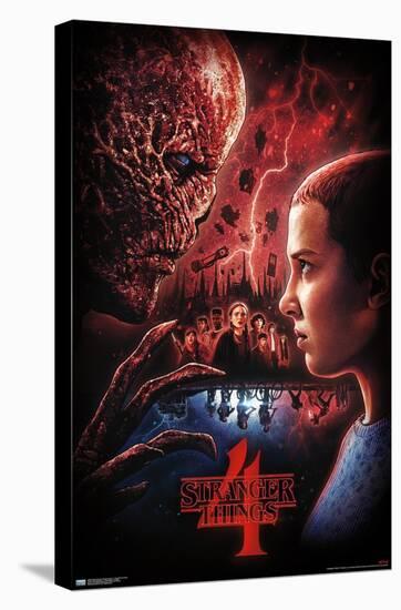 Netflix Stranger Things: Season 4 - Face Off One Sheet-Trends International-Stretched Canvas