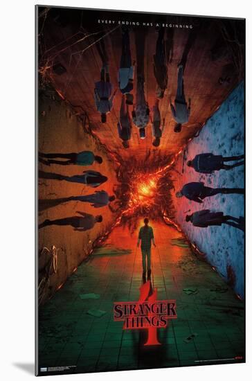 Netflix Stranger Things: Season 4 - Group Teaser One Sheet-Trends International-Mounted Poster