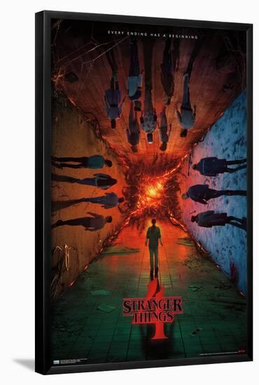 Netflix Stranger Things: Season 4 - Group Teaser One Sheet-Trends International-Framed Poster