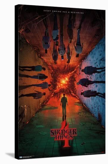 Netflix Stranger Things: Season 4 - Group Teaser One Sheet-Trends International-Stretched Canvas