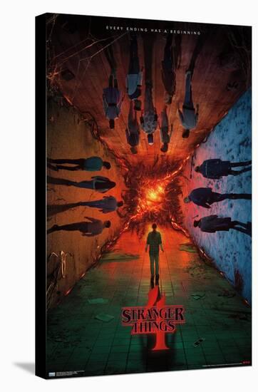 Netflix Stranger Things: Season 4 - Group Teaser One Sheet-Trends International-Stretched Canvas