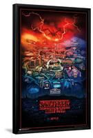 Netflix Stranger Things: Season 4 - Hawkins, Indiana-Trends International-Framed Poster