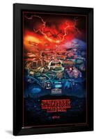 Netflix Stranger Things: Season 4 - Hawkins, Indiana-Trends International-Framed Poster