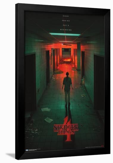 Netflix Stranger Things: Season 4 - Hawkins Lab Teaser One Sheet-Trends International-Framed Poster