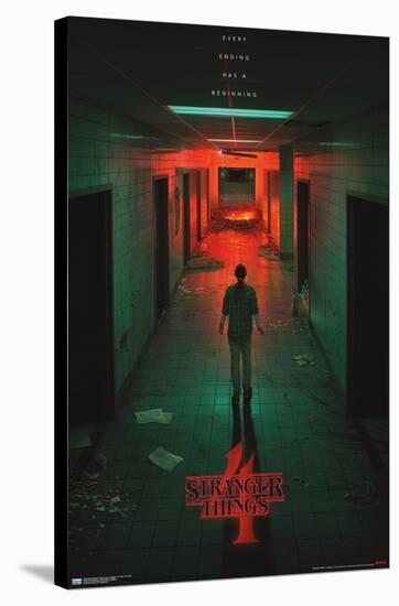 Netflix Stranger Things: Season 4 - Hawkins Lab Teaser One Sheet-Trends International-Stretched Canvas