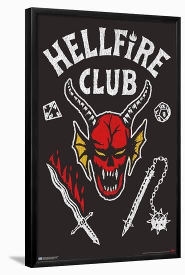 Netflix Stranger Things: Season 4 - Hellfire Club-Trends International-Framed Poster