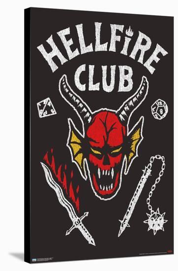 Netflix Stranger Things: Season 4 - Hellfire Club-Trends International-Stretched Canvas