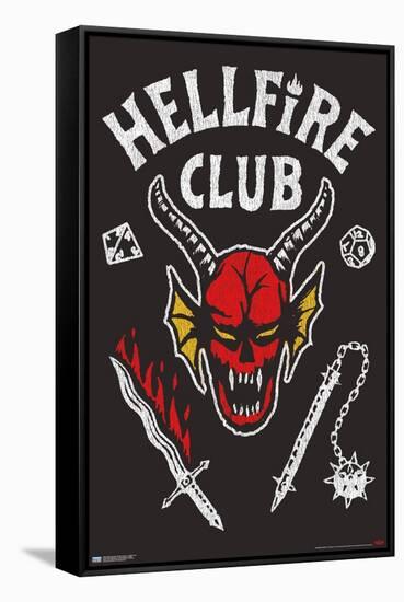 Netflix Stranger Things: Season 4 - Hellfire Club-Trends International-Framed Stretched Canvas