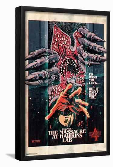 Netflix Stranger Things: Season 4 - Massacre-Trends International-Framed Poster