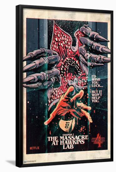 Netflix Stranger Things: Season 4 - Massacre-Trends International-Framed Poster