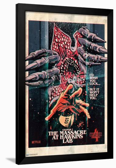 Netflix Stranger Things: Season 4 - Massacre-Trends International-Framed Poster