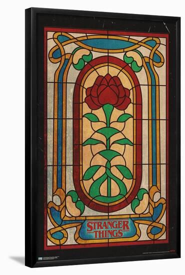 Netflix Stranger Things: Season 4 - Stained Glass-Trends International-Framed Poster