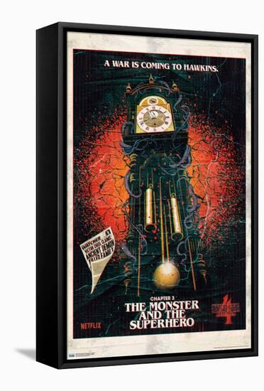 Netflix Stranger Things: Season 4 - The Clock-Trends International-Framed Stretched Canvas