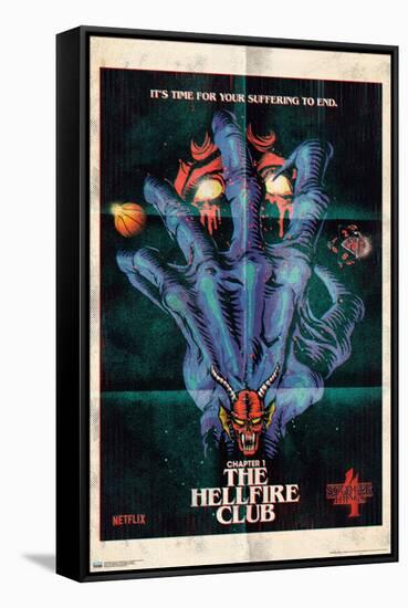 Netflix Stranger Things: Season 4 - The Hellfire Club-Trends International-Framed Stretched Canvas