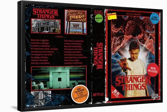 Netflix Stranger Things: Season 4 - VHS By Joe Corroney (Only @ Allposters)-Trends International-Framed Poster