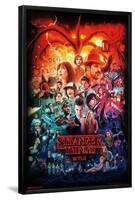 Netflix Stranger Things - Three Seasons One Sheet-Trends International-Framed Poster