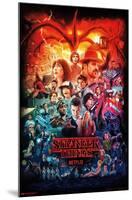 Netflix Stranger Things - Three Seasons One Sheet-Trends International-Mounted Poster