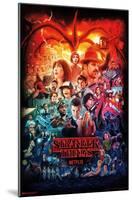 Netflix Stranger Things - Three Seasons One Sheet-Trends International-Mounted Poster