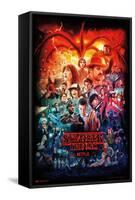 Netflix Stranger Things - Three Seasons One Sheet-Trends International-Framed Stretched Canvas