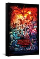 Netflix Stranger Things - Three Seasons One Sheet-Trends International-Framed Stretched Canvas