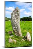 Nether Largie Standing Stones Ancient Site at Kilmartin Glen in Scotland-naumoid-Mounted Photographic Print