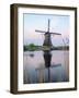 Netherland, Kinderdijk. Windmills along the canal.-Julie Eggers-Framed Photographic Print