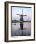 Netherland, Kinderdijk. Windmills along the canal.-Julie Eggers-Framed Photographic Print