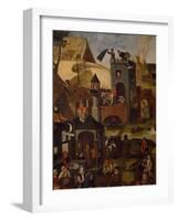 Netherlandish Proverbs, 1559-Pieter Brueghel the Younger-Framed Giclee Print