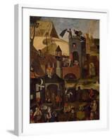 Netherlandish Proverbs, 1559-Pieter Brueghel the Younger-Framed Giclee Print