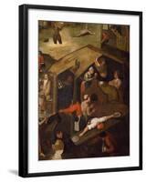 Netherlandish Proverbs, 1559-Pieter Brueghel the Younger-Framed Giclee Print