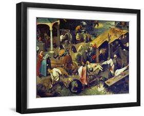 Netherlandish Proverbs. (Detail Bottom Right), 1559-Pieter Bruegel the Elder-Framed Giclee Print