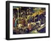 Netherlandish Proverbs. (Detail Bottom Right), 1559-Pieter Bruegel the Elder-Framed Giclee Print