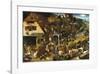 Netherlandish Proverbs-Pieter Bruegel the Elder-Framed Premium Giclee Print