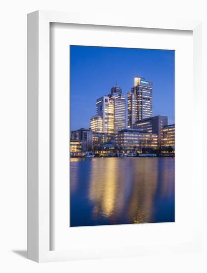 Netherlands, Amsterdam. Omval Commercial District, office towers-Walter Bibikow-Framed Photographic Print