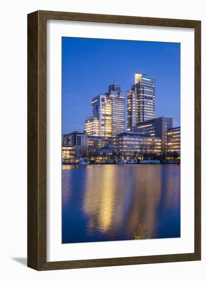 Netherlands, Amsterdam. Omval Commercial District, office towers-Walter Bibikow-Framed Photographic Print